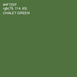 #4F723F - Chalet Green Color Image